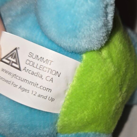 Ebros Small Furry Bones Skeleton Teal Scorchie Wyrmling Dragon Plush Toy 5" - Picture 8 of 10